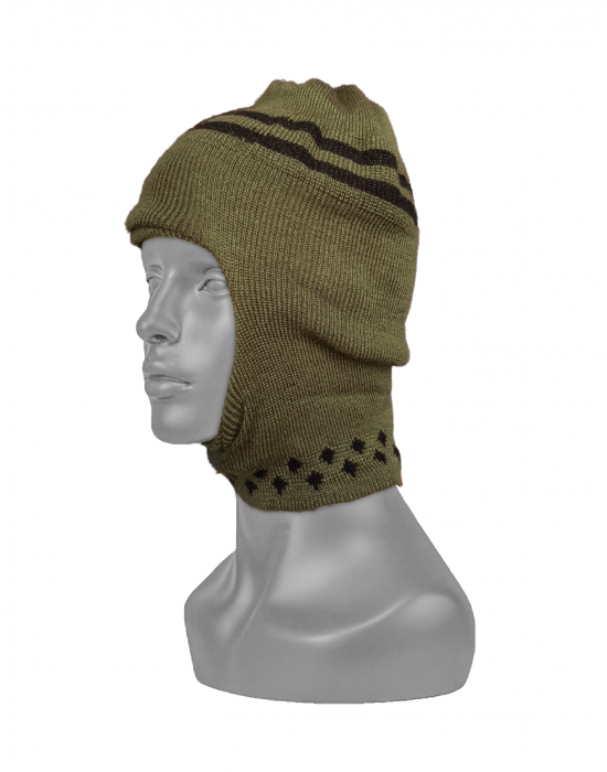 Acrylic Kids monkey cap olive